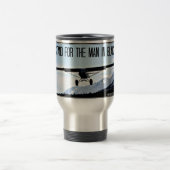 Support pour l'homme dans la tasse noire de voyage (Centre)
