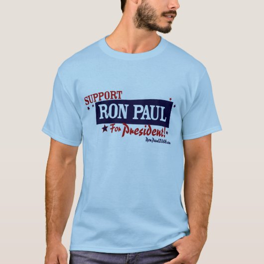 Support Ron Paul  Shirt (Voorkant)
