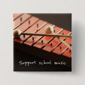 Support School Music Xylophone Button (Voorkant)