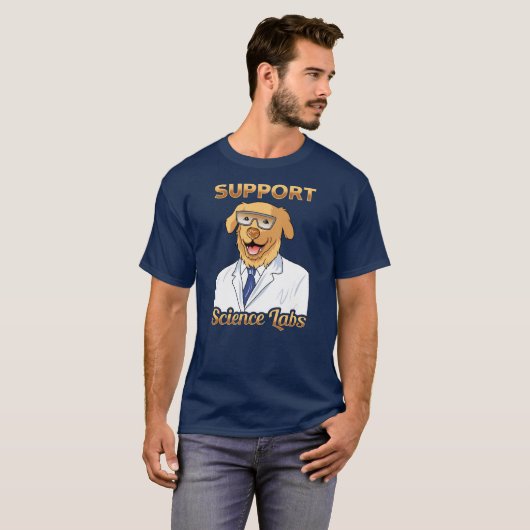 Support Science Labrador Gag T-shirt (Voorkant volledig)