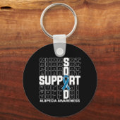Support Squad Alopecia Bewustheid Sleutelhanger (Voorkant)