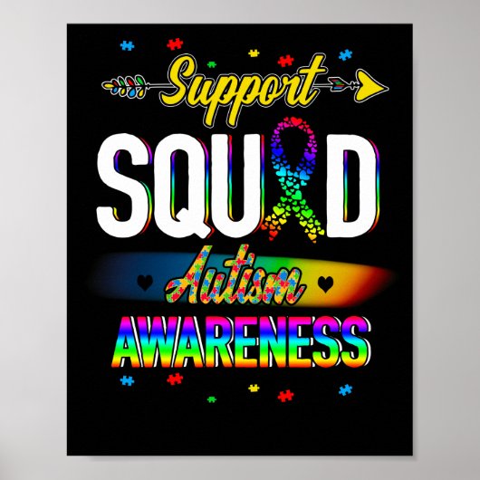 Support Squad Autisme Awareness Poster (Voorkant)