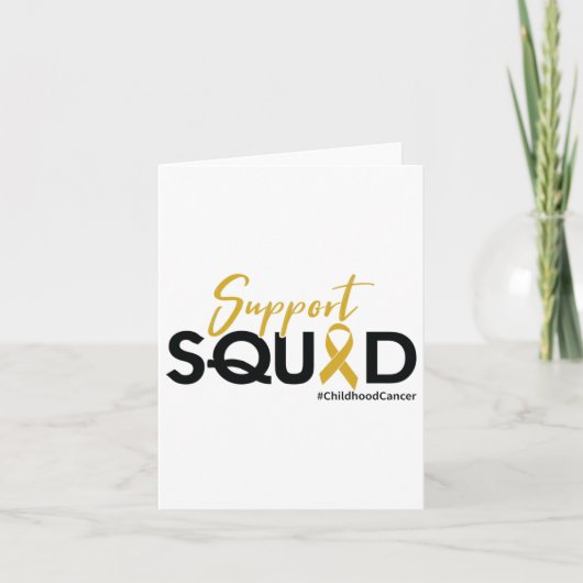 Support Squad - Bewustwording van kanker bij kinde Kaart (Voorkant)