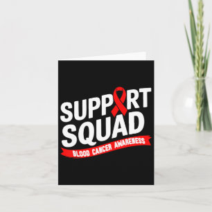 Support Squad Bloedkanker Bewustzijn Maand Rode Ri Kaart