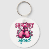 Support Squad Borstkanker Bewustzijn Handschoenen  Sleutelhanger (Voorkant)