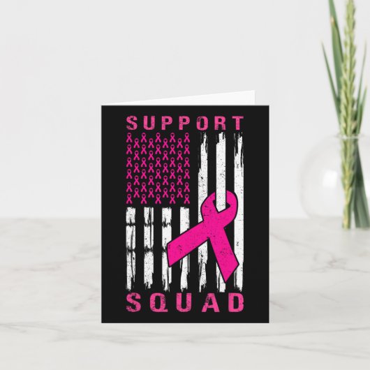 Support Squad Borstkanker – Pink Support Squad 1 Kaart (Voorkant)
