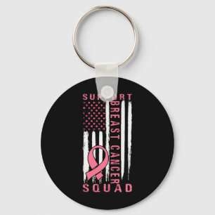 Support Squad Borstkanker – Pink Support Squad Sleutelhanger