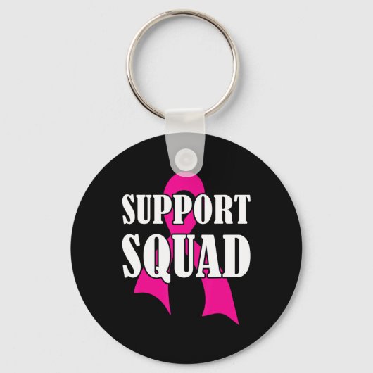 Support Squad Borstkanker - Support Squad Sleutelhanger (Voorkant)