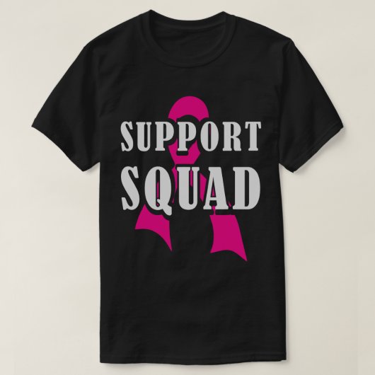 Support Squad Borstkanker - Support Squad T-shirt (Design voorkant)