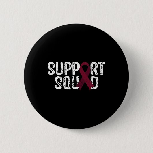 Support Squad Brain Aneurysm Awareness Ronde Button 5,7 Cm (Voorkant)