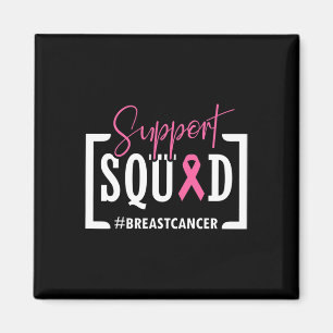 Support Squad Breast Cancer Awareness Warrior Pink Magneet