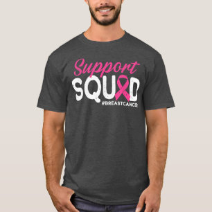 Support Squad Breast Cancer Awareness Warrior Pink T-shirt