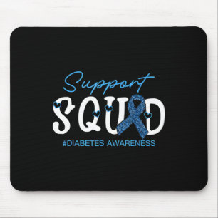 Support Squad Costume Blue Ribbon Diabetes Cancer Muismat