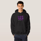 Support Squad Epilepsy Awareness Purple Ribbon 2 Hoodie (Voorkant volledig)