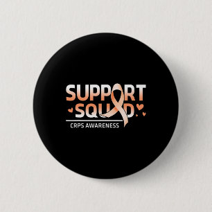 Support Squad Familieteam RSD CRPS Bewustzijnsorga Ronde Button 5,7 Cm