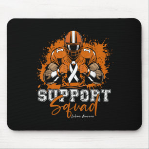 Support Squad Football Oranje Ribbon Leukemie Awar Muismat