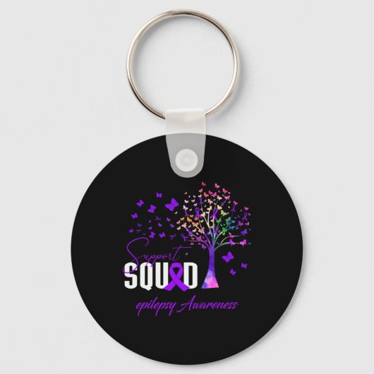 Support Squad for Epilepsy Awareness Sleutelhanger (Voorkant)