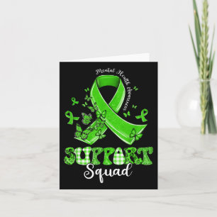 Support Squad Green Ribbon Butterfly Geestelijke G Kaart