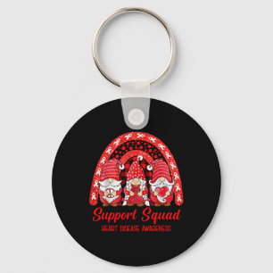 Support Squad Heart Disease Awareness Month Gnomie Sleutelhanger