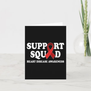 Support Squad Heart Disease Awareness Ribbon Manne Kaart