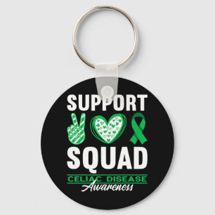 Support Squad I Gluten Free Coeliac Celiac Disease Sleutelhanger