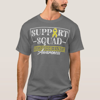 Support Squad I Gold Awareness Ribbon I Childhood T-shirt