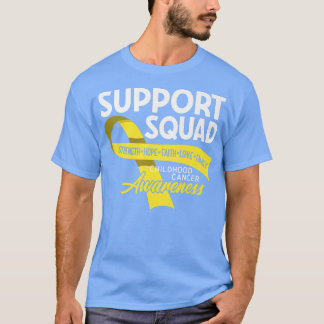 Support Squad I Gold Awareness Ribbon I Childhood T-shirt
