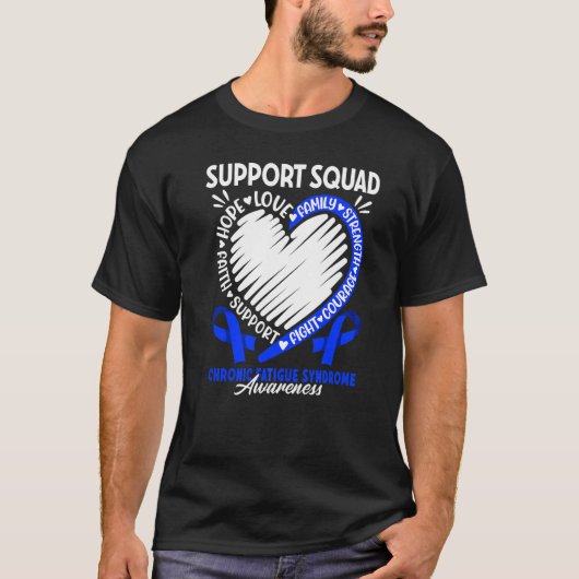 Support Squad I Me Cfs Chronic Fatigue Syndrome 2 T-shirt (Voorkant)