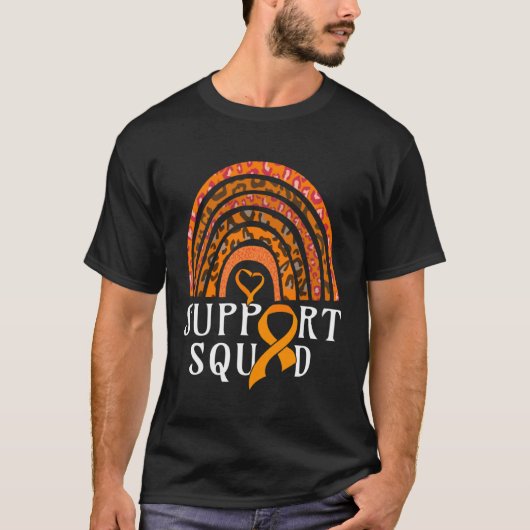 Support Squad Leopard Rainbow Multiple Sclerosis A T-shirt (Voorkant)