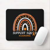 Support Squad Leukemia Awareness Rainbow Gift Warf Muismat (Met muis)