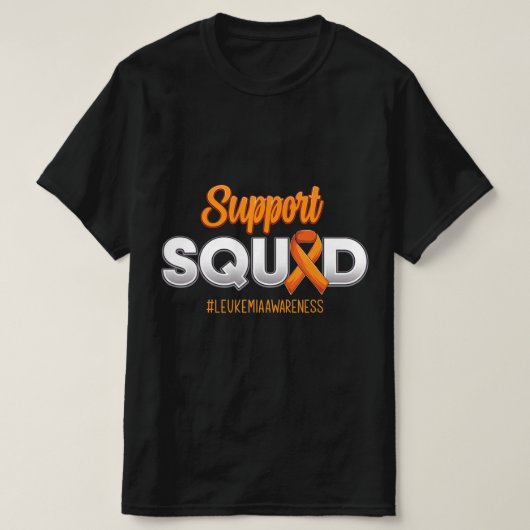 Support Squad Leukemia Awareness Warrior Fight for T-shirt (Design voorkant)