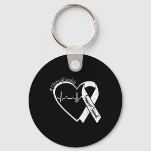 Support Squad Mental Health Awareness Lime Green R Sleutelhanger