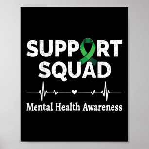 Support Squad Mentale Gezondheidsvoorlichting Maan Poster