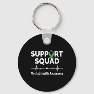 Support Squad Mentale Gezondheidsvoorlichting Maan Sleutelhanger