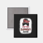 Support Squad Messy Bun Butterfly Brain Aneurysm A Magneet (Voorkant / Achterkant)