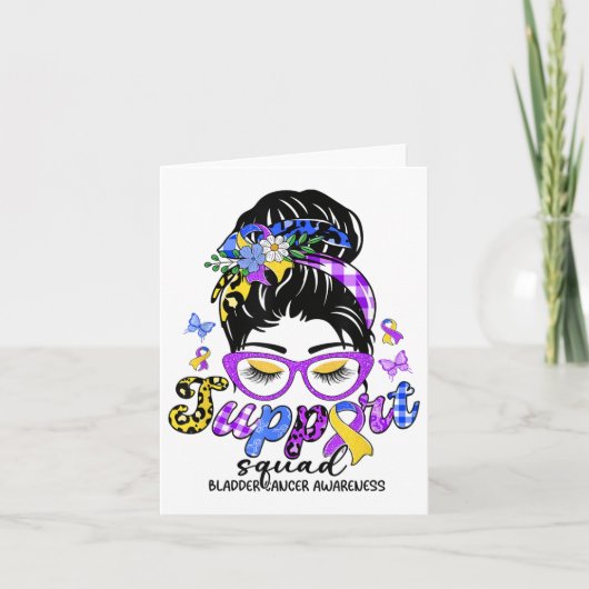 Support Squad Messy Bun Leopard Blaaskanker AWA Kaart (Voorkant)