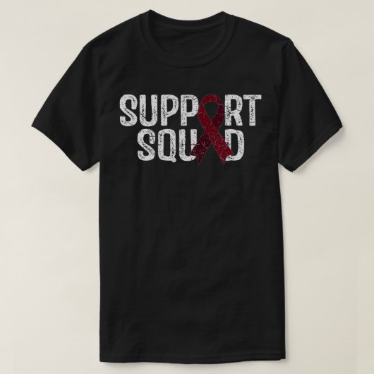 Support Squad Multiple Myeloma Awareness T-shirt (Design voorkant)