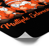 Support Squad Multiple Sclerosis Gnomes With Orang Poster (Hoek)
