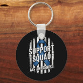 Support Squad ook bewustmakingsmaand Amerikaanse F Sleutelhanger (Voorkant)