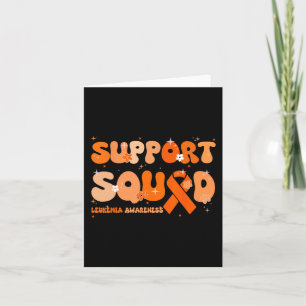 Support Squad Orange Ribbon Leukemia Blood Cancer Kaart