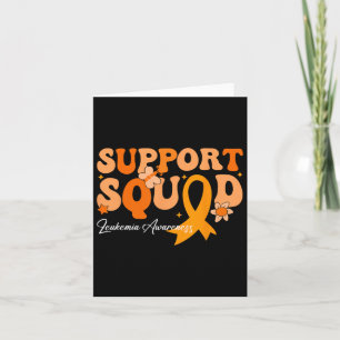 Support Squad Orange Ribbon Leukemia Blood Cancer Kaart