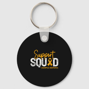 Support Squad Oranje Lintkanker Leukemie Awaren Sleutelhanger