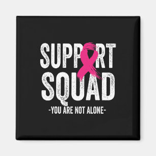 Support Squad Pink Ribbon Warrior Breast Cancer Aw Magneet