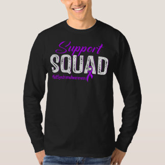 Support Squad Rett Syndrome Bewustheid Maand Paars T-shirt