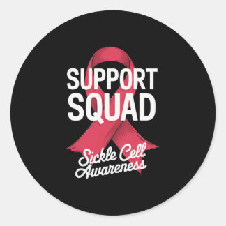 Support Squad Sickle Cell Awareness 1 Ronde Sticker