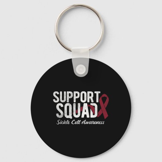 Support Squad Sickle Cell Awareness 5 Sleutelhanger (Voorkant)