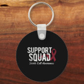 Support Squad Sickle Cell Awareness 5 Sleutelhanger (Voorkant)