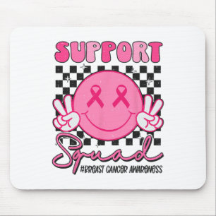 Support Squad Smile Gezicht Borstkanker Bewustzijn Muismat