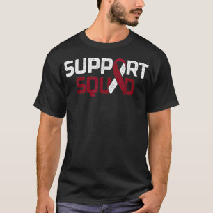 Support Squad Throat oral Head & Neck Cancer Awar T-shirt