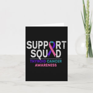 Support Squad Thyroid Cancer Awareness Month Ribbo Kaart
